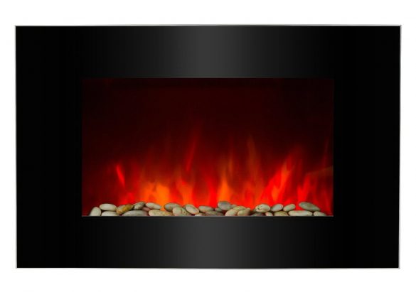 25 Fireplace Decorating Ideas with Gas Logs, Electric Logs, and Glass Rocks