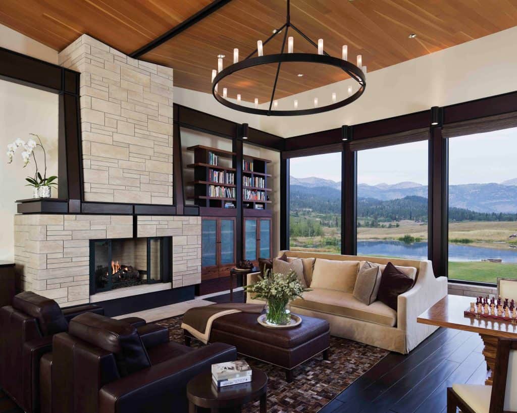 cozy modern home living room