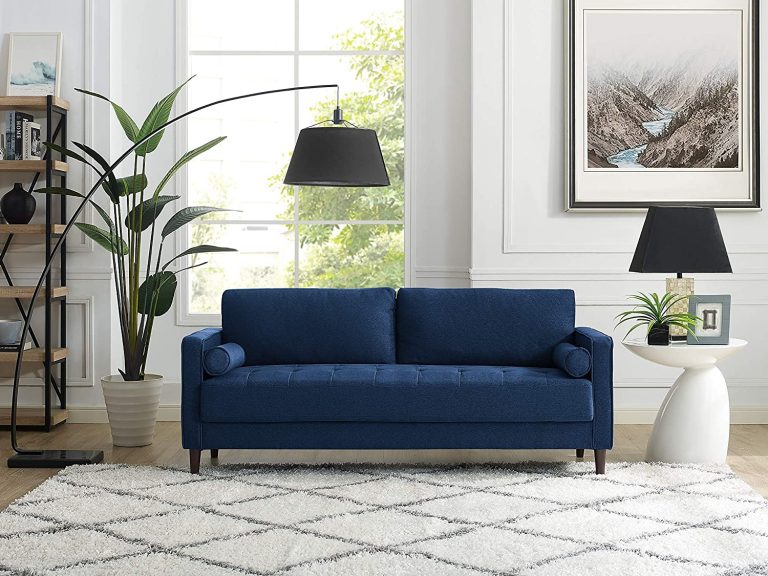 What Color Rug Goes With A Blue Couch - Decor Snob