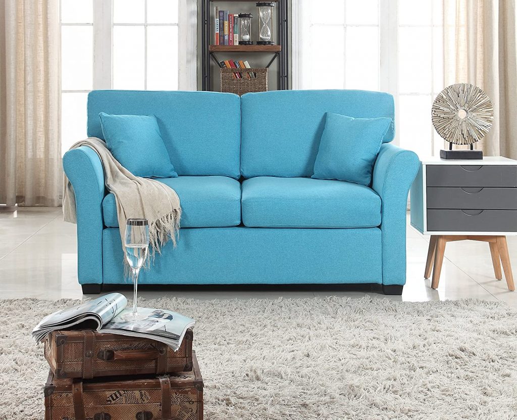 What Color Rug Goes With A Blue Couch - Decor Snob