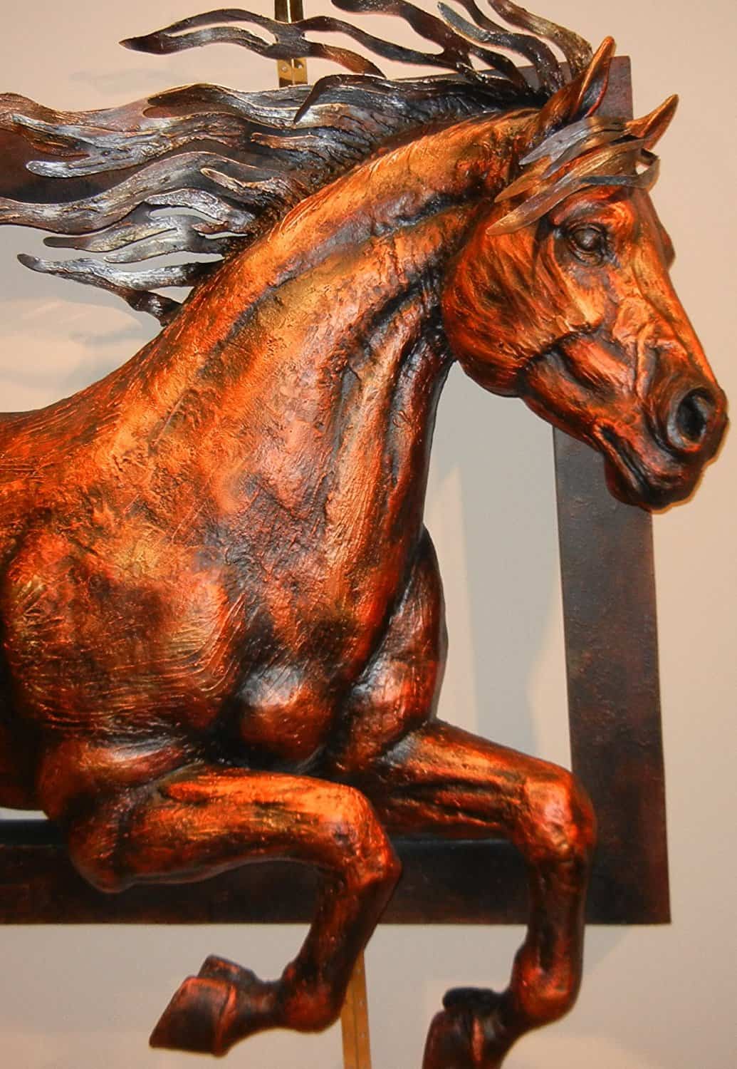 26 Horse Decor Ideas 2021 Decorating Guide   Giant 3D Horse Profile Leaping Out Of Frame 