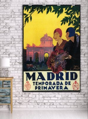 Madrid in Springtime - Vintage Travel Advertisement