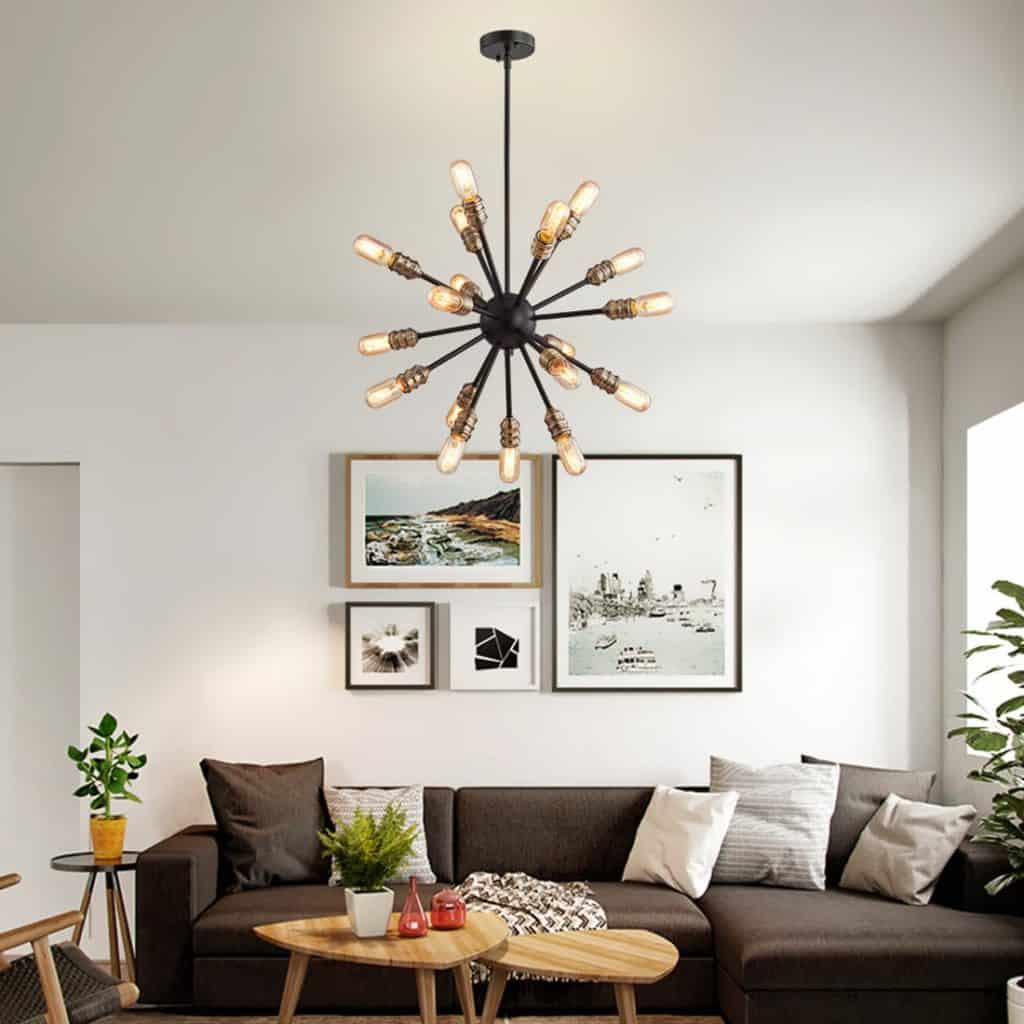 Sputnik Chandelier Mid Century Modern Pendant