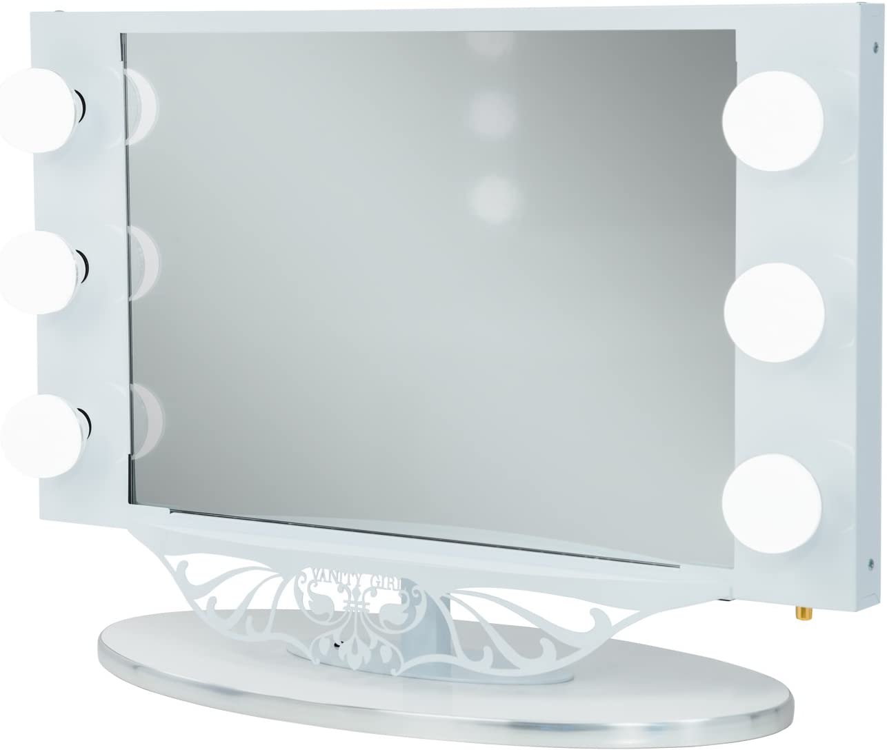 Top 7 Best Light Up Vanity Mirrors 2023 Review   White Vanity Girl Starlet Lighted Vanity Mirror 